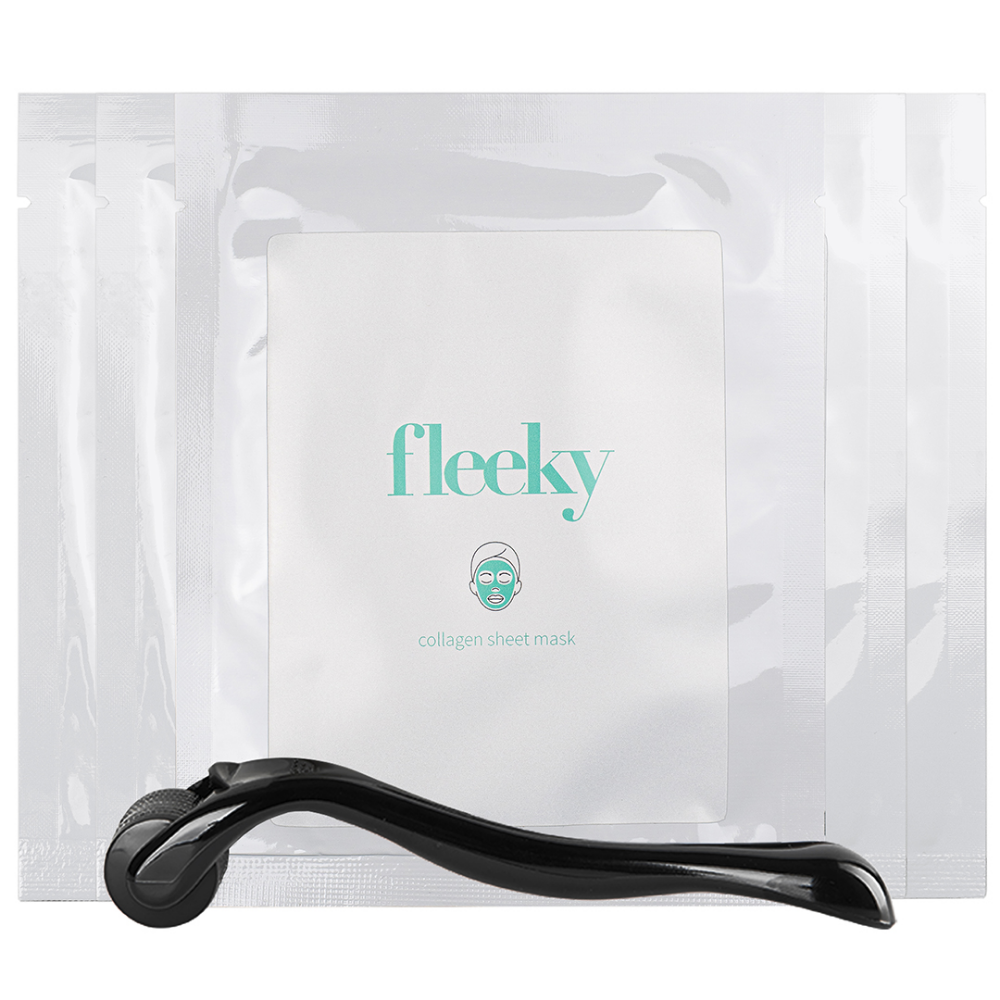 Fleeky Collagen Sheet Mask & Dermaroller