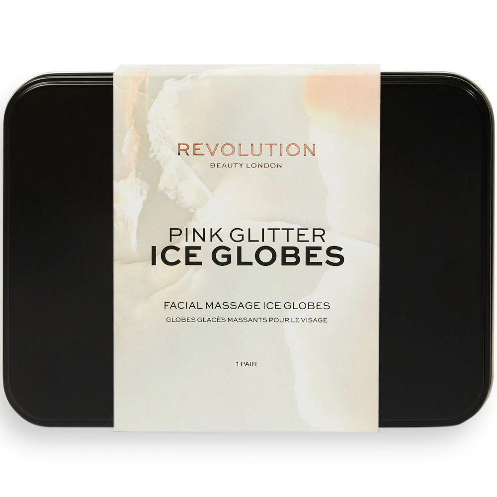 Revolution Skincare Pink Glitter Ice Globes Pack of 2